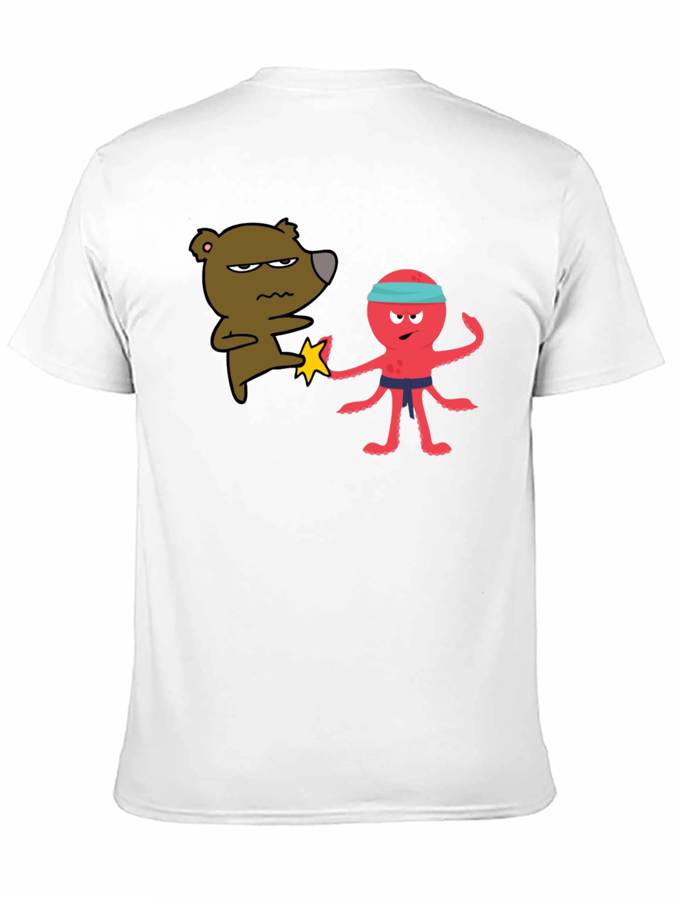 Bear vs Octopus T-Shirt - Martial Arts Funny Tee