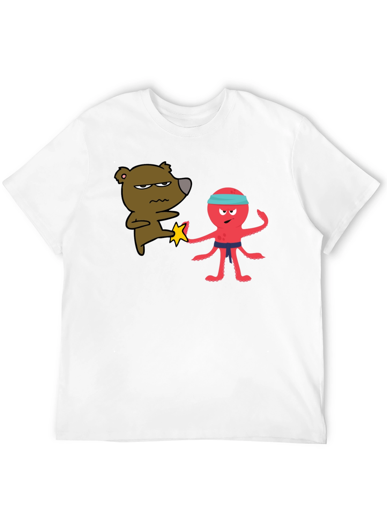 Bear vs Octopus T-Shirt - Martial Arts Funny Tee