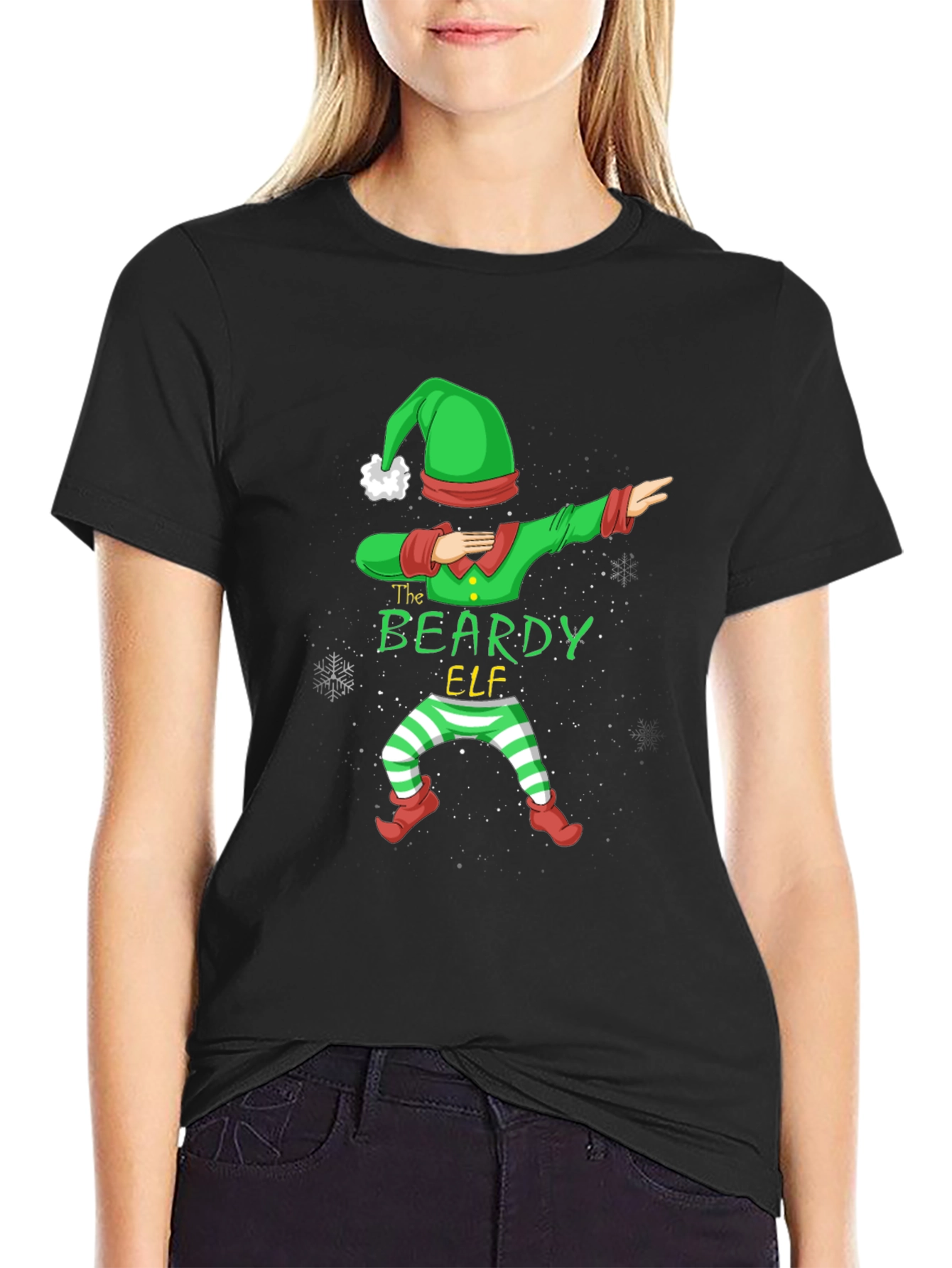 The Beardy Elf T-Shirt - Dab Christmas