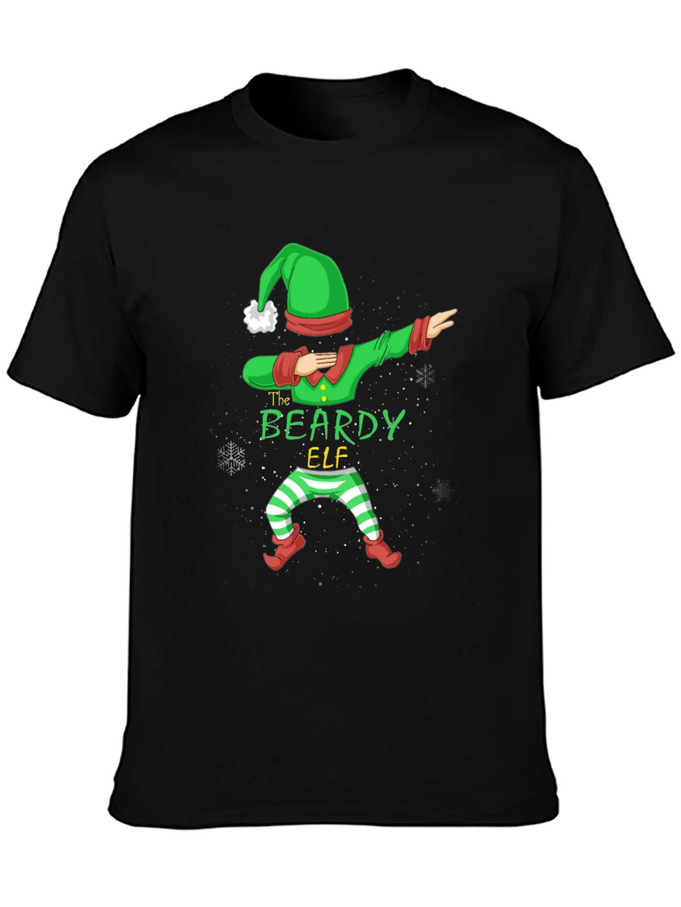 The Beardy Elf T-Shirt - Dab Christmas