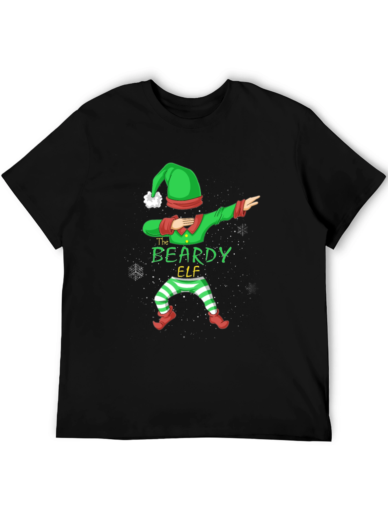 The Beardy Elf T-Shirt - Dab Christmas