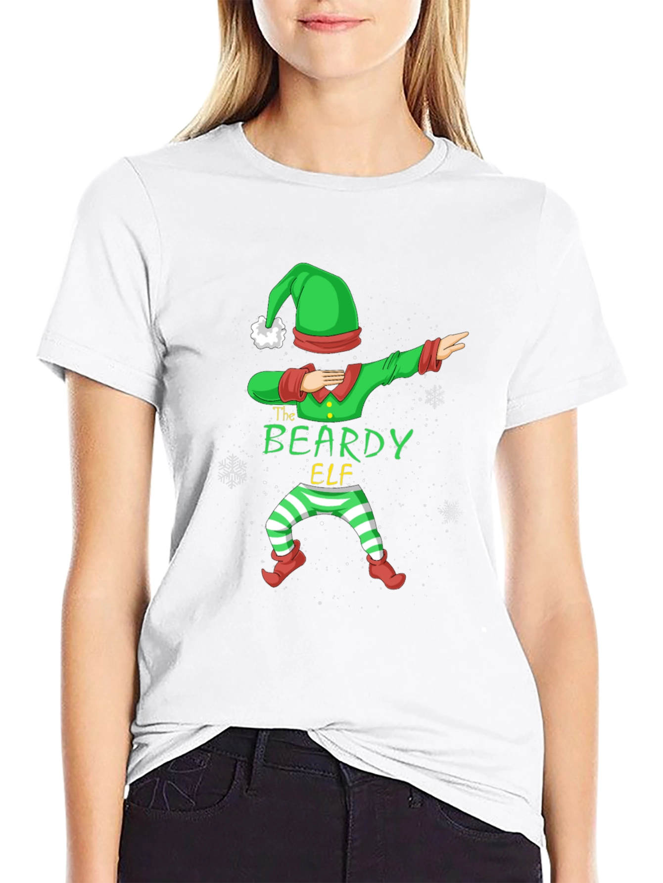 The Beardy Elf T-Shirt - Dab Christmas