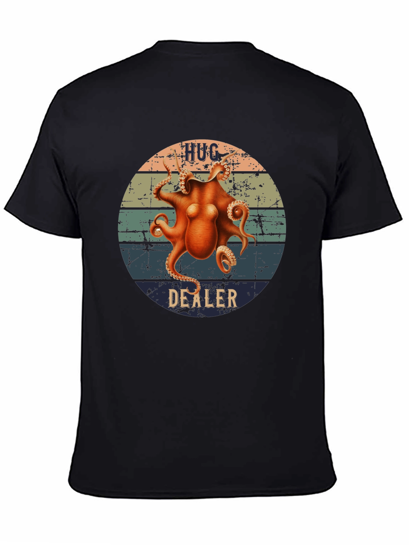 Hug Dealer Octopus Graphic T-Shirt - Retro Style