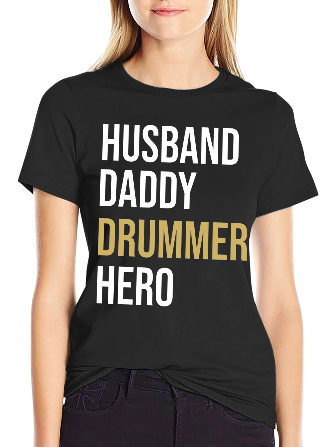 Husband Daddy Drummer Hero T-Shirt
