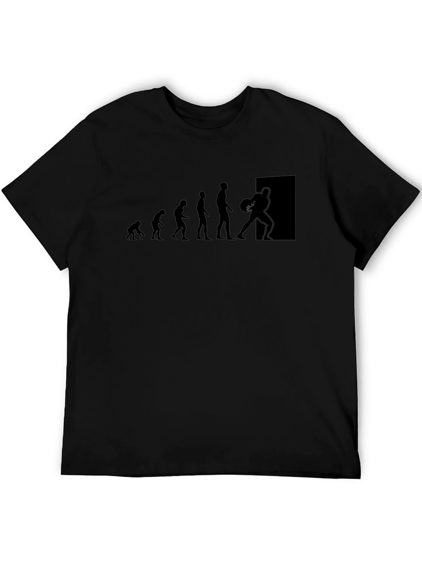 Evolution of Basketball Black T-Shirt