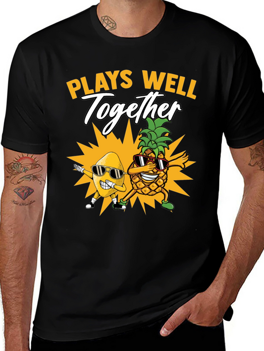 Plays Well Together T-Shirt Pineapple & Banana