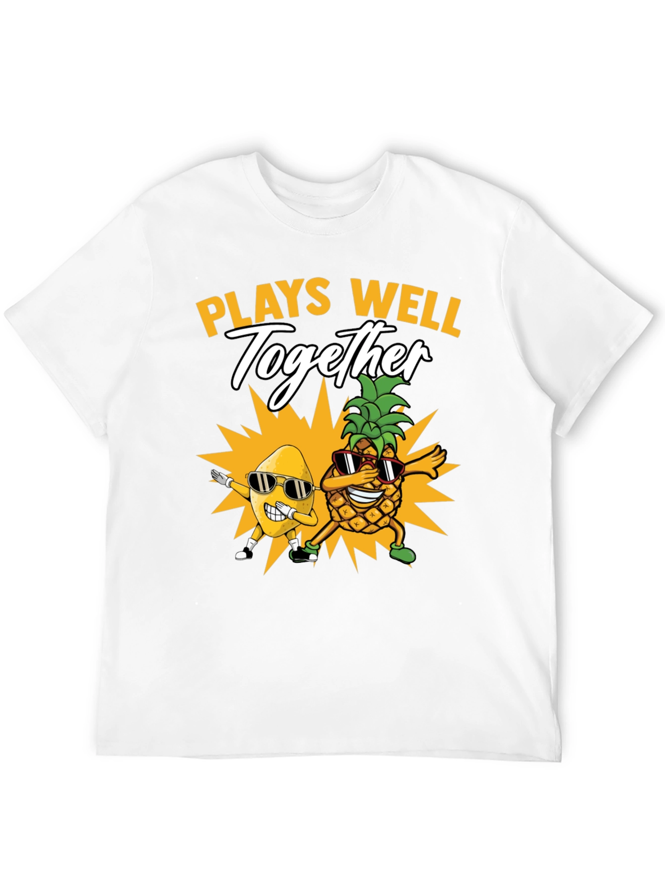 Plays Well Together T-Shirt Pineapple & Banana