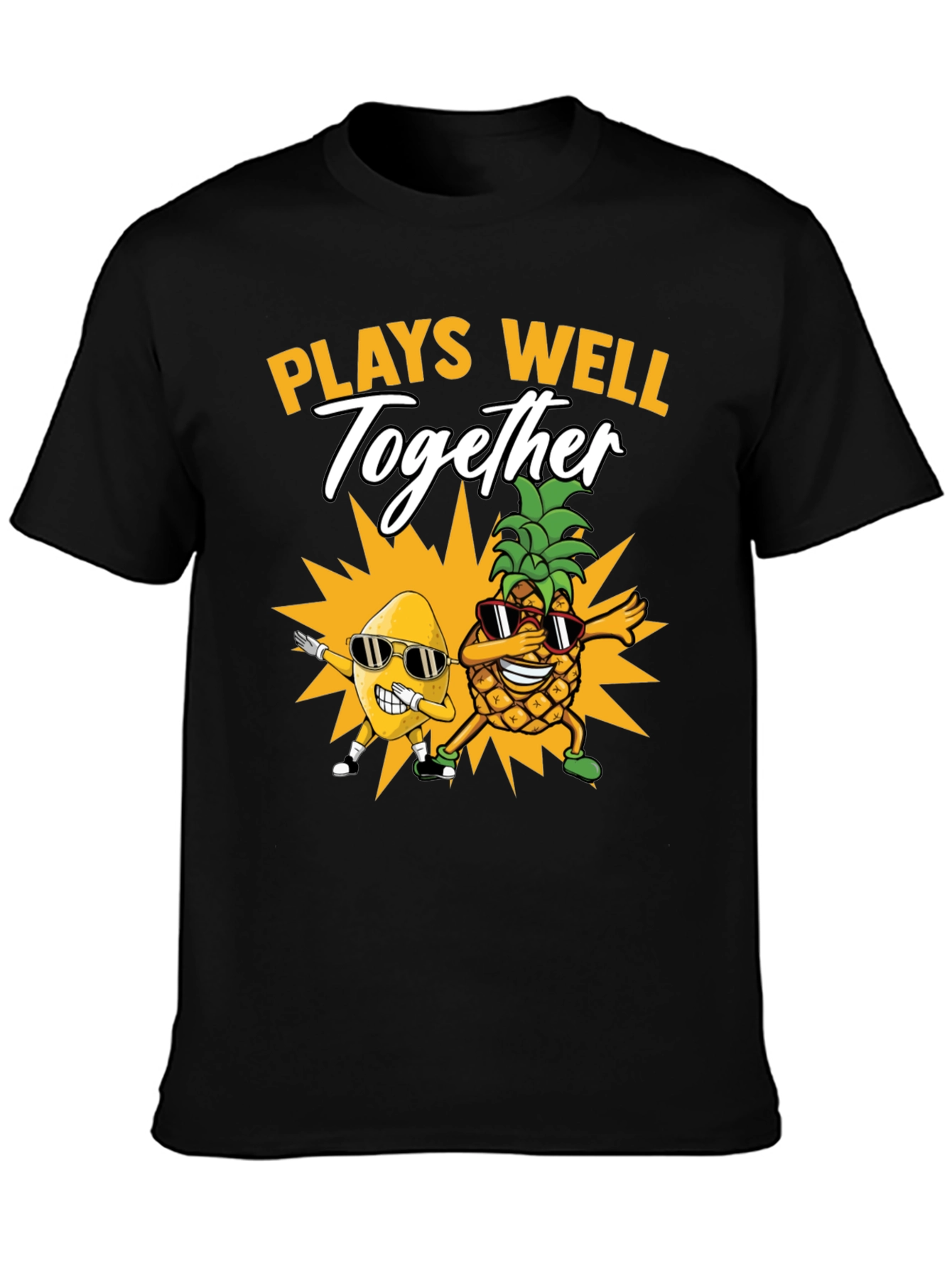 Plays Well Together T-Shirt Pineapple & Banana