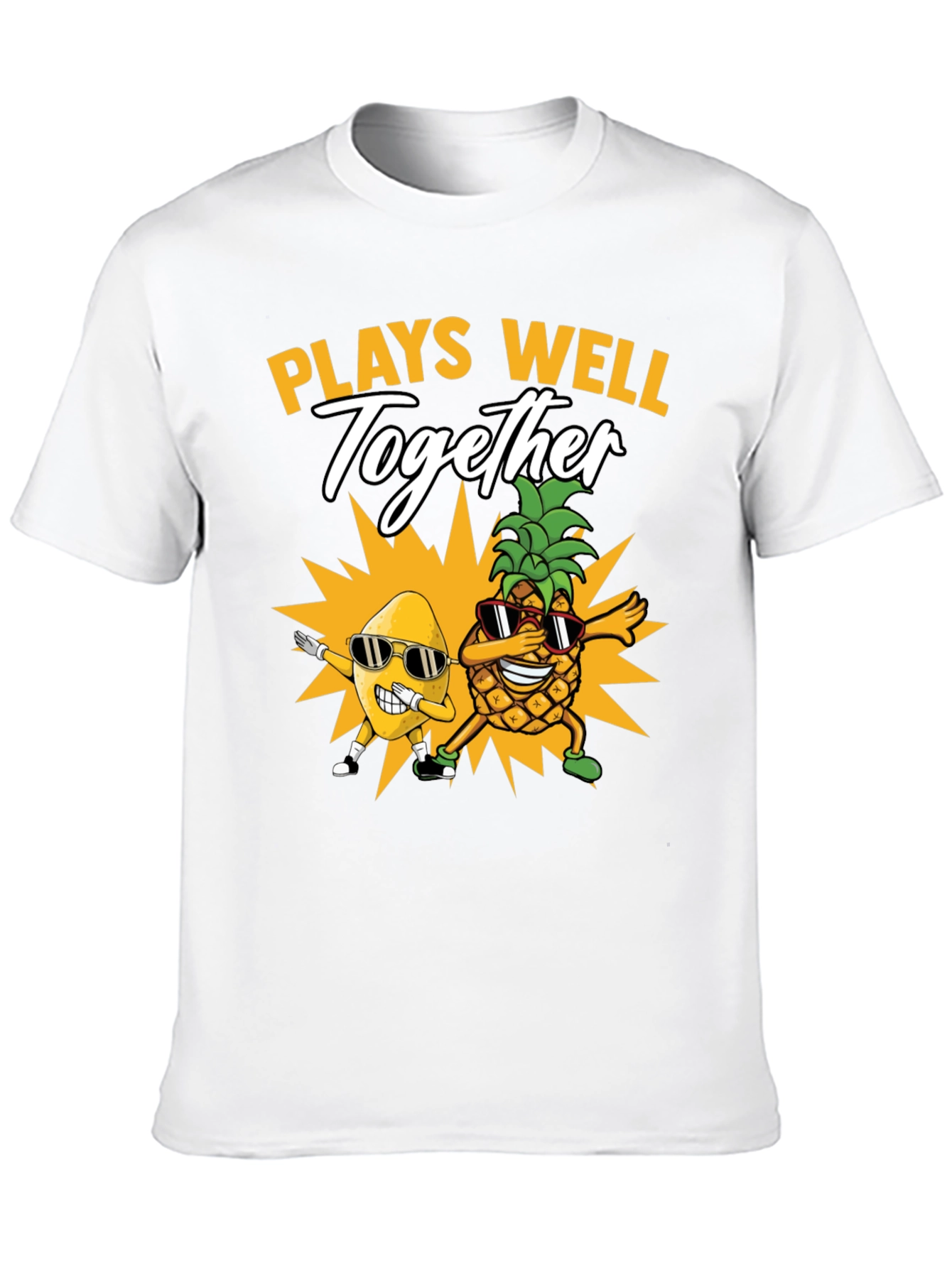 Plays Well Together T-Shirt Pineapple & Banana