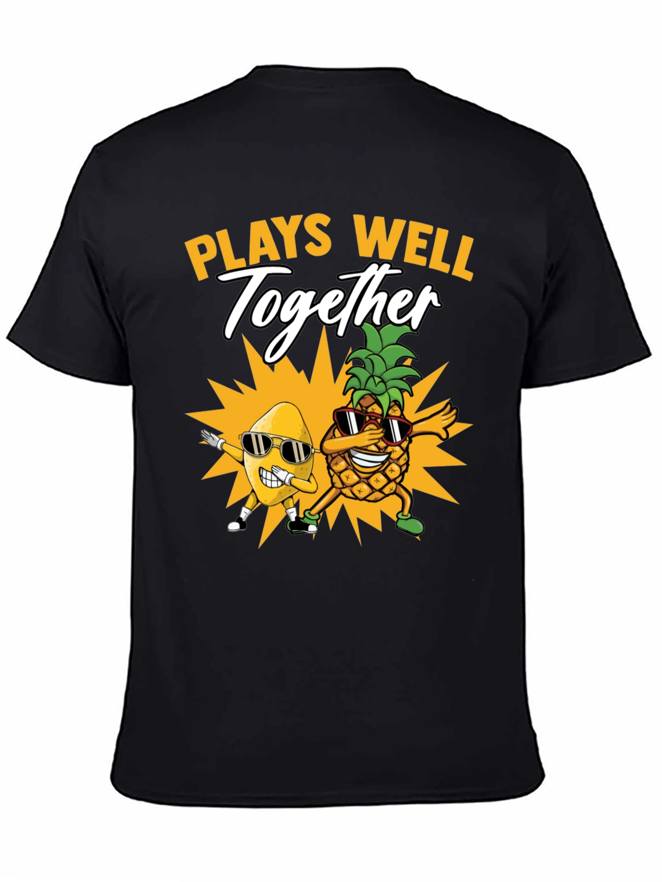 Plays Well Together T-Shirt Pineapple & Banana