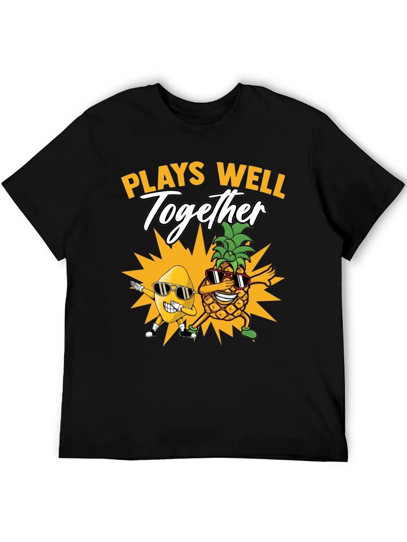 Plays Well Together T-Shirt Pineapple & Banana