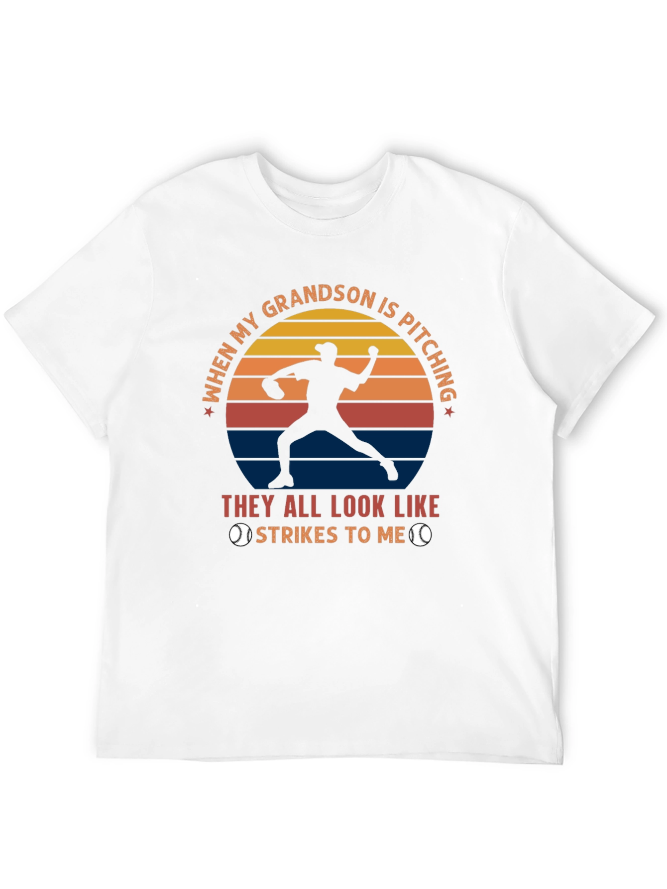 Grandson Pitching Baseball T-Shirt