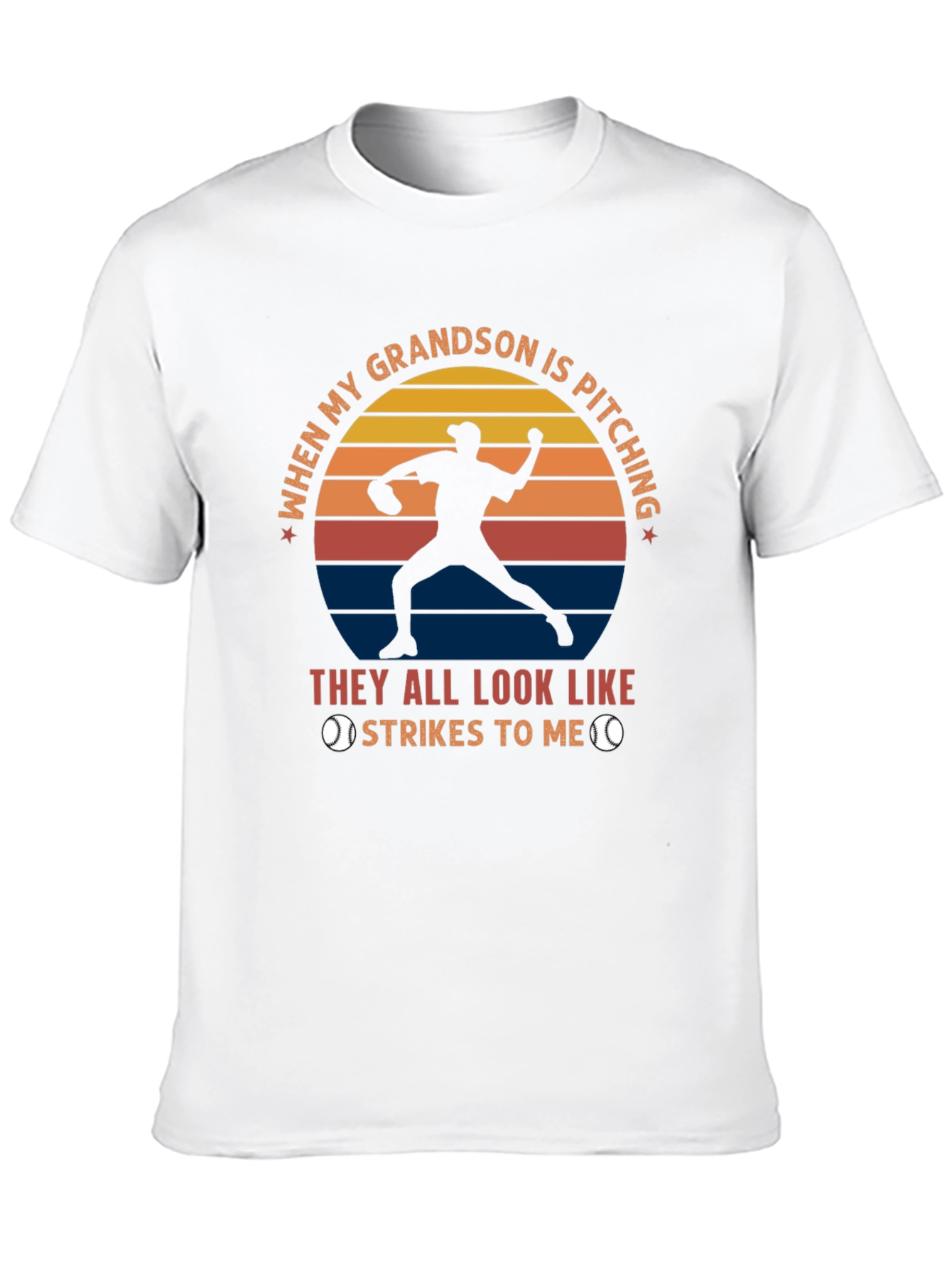 Grandson Pitching Baseball T-Shirt