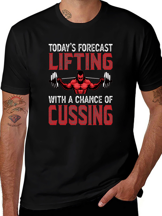 Lifting Forecast T-Shirt - Gym Motivation