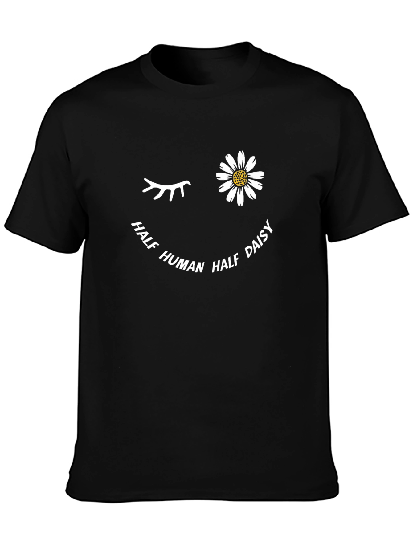 Half Human Half Daisy Graphic T-Shirt