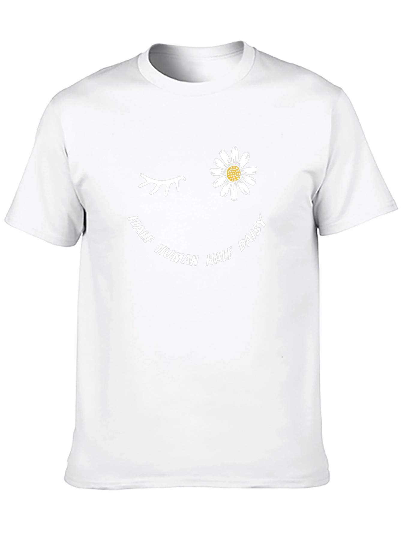 Half Human Half Daisy Graphic T-Shirt