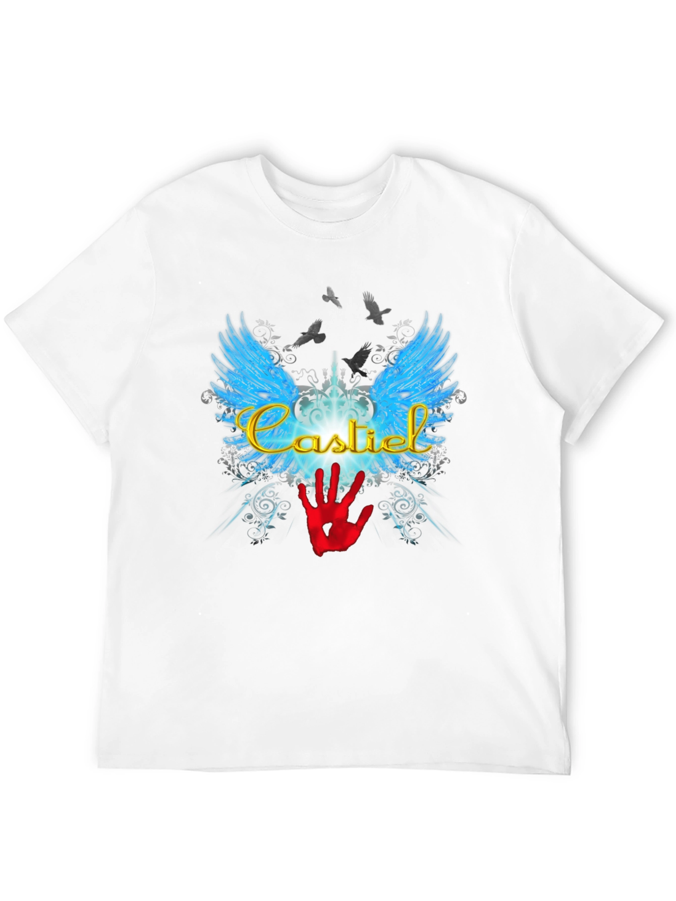 Castiel Wings Graphic T-Shirt - Supernatural Inspired Tee