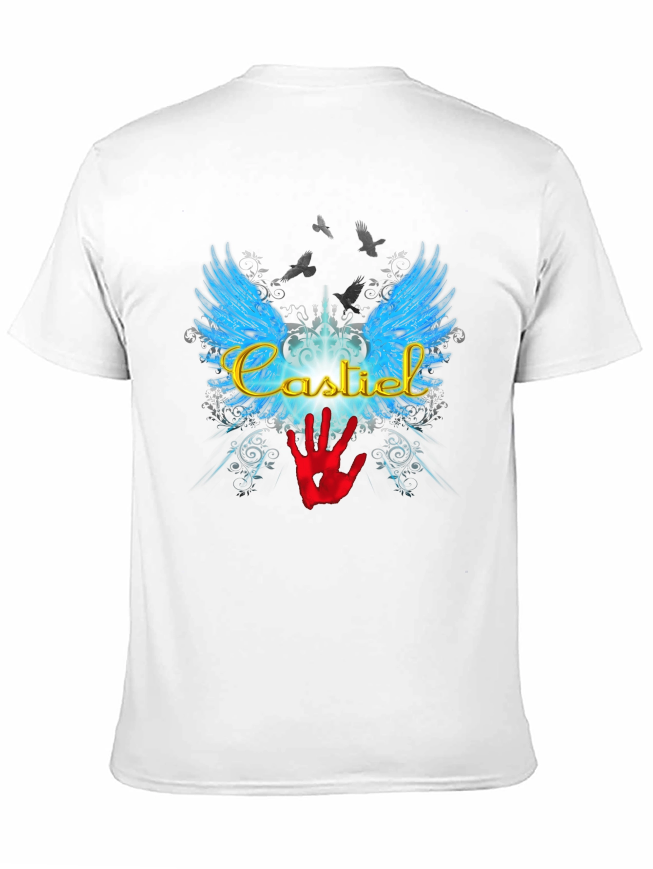 Castiel Wings Graphic T-Shirt - Supernatural Inspired Tee