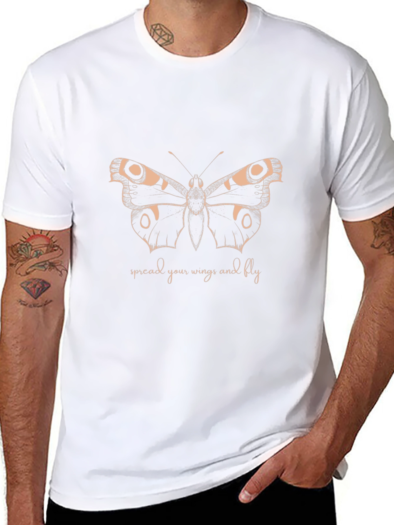 Butterfly Graphic Tee - Spread Your Wings
