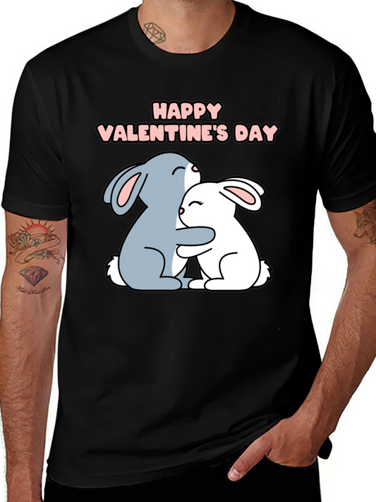 Happy Valentines Day Bunny Hug T-Shirt