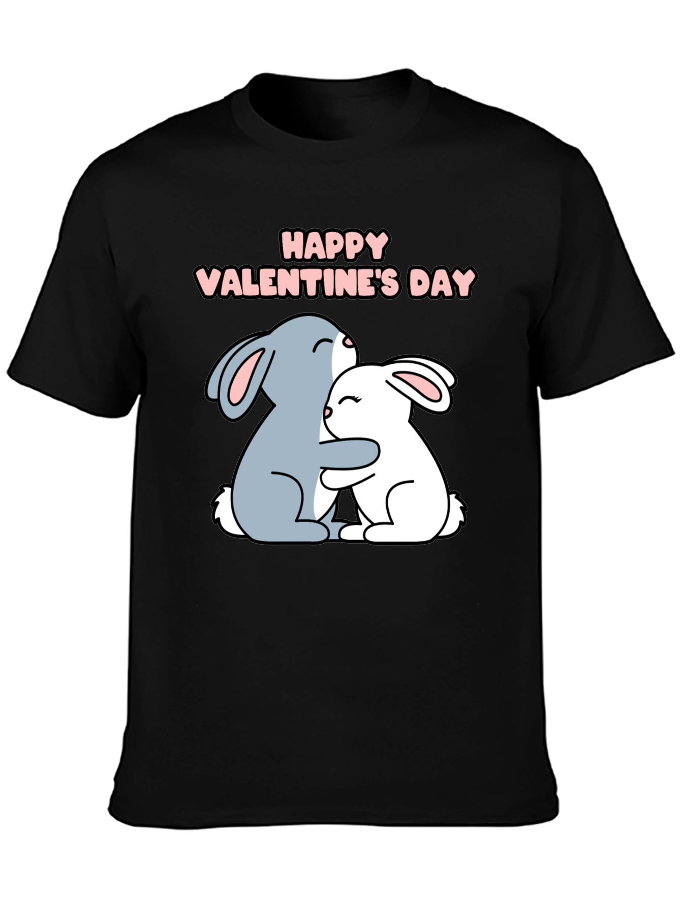 Happy Valentines Day Bunny Hug T-Shirt