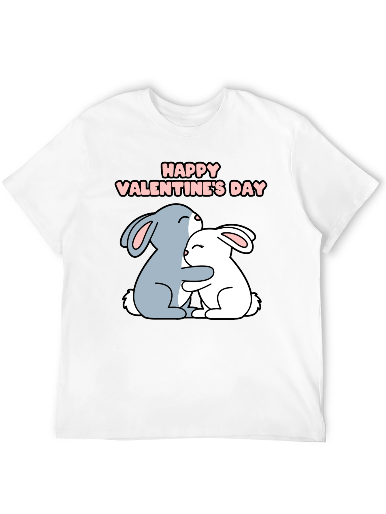 Happy Valentines Day Bunny Hug T-Shirt