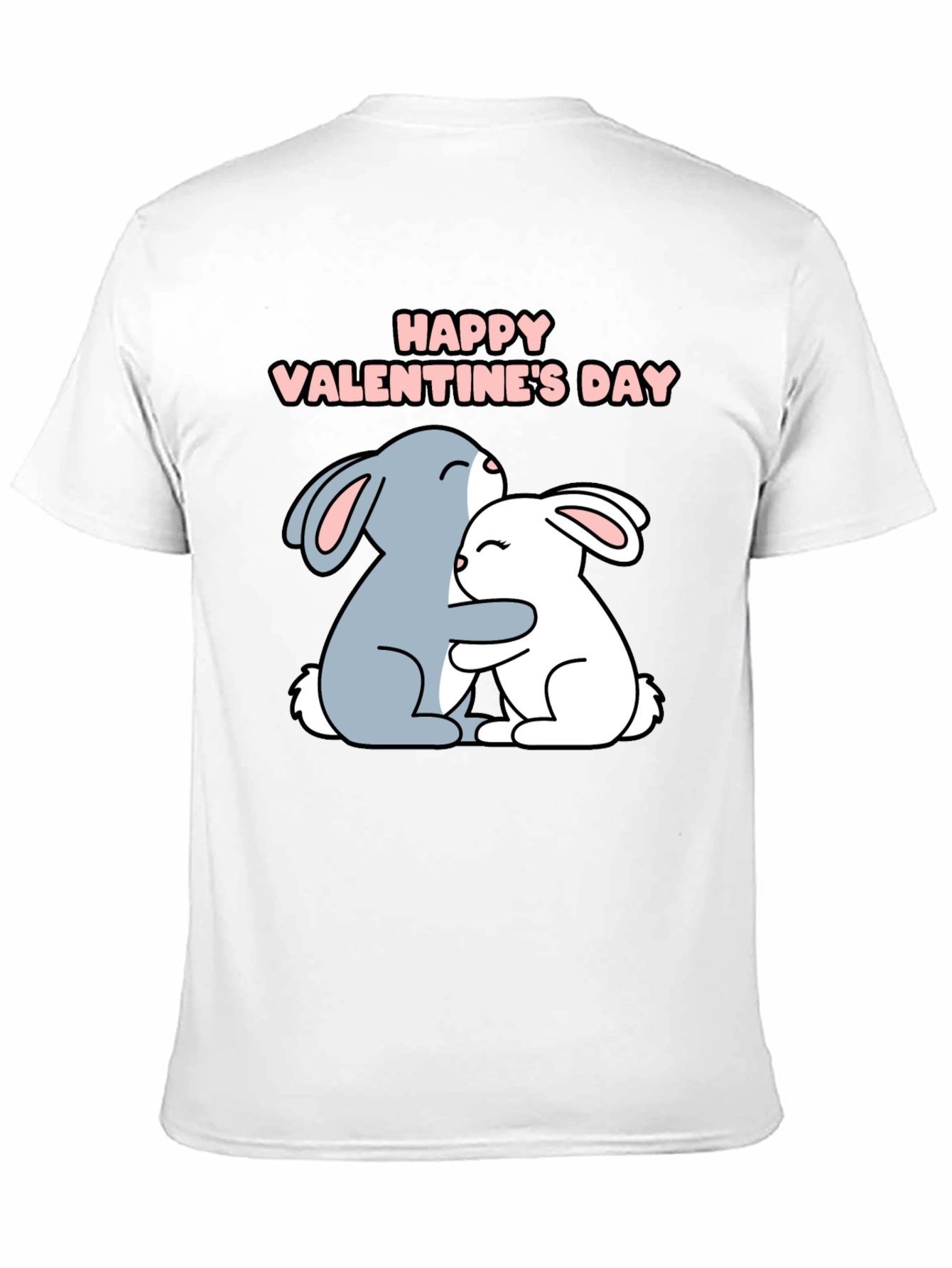 Happy Valentines Day Bunny Hug T-Shirt