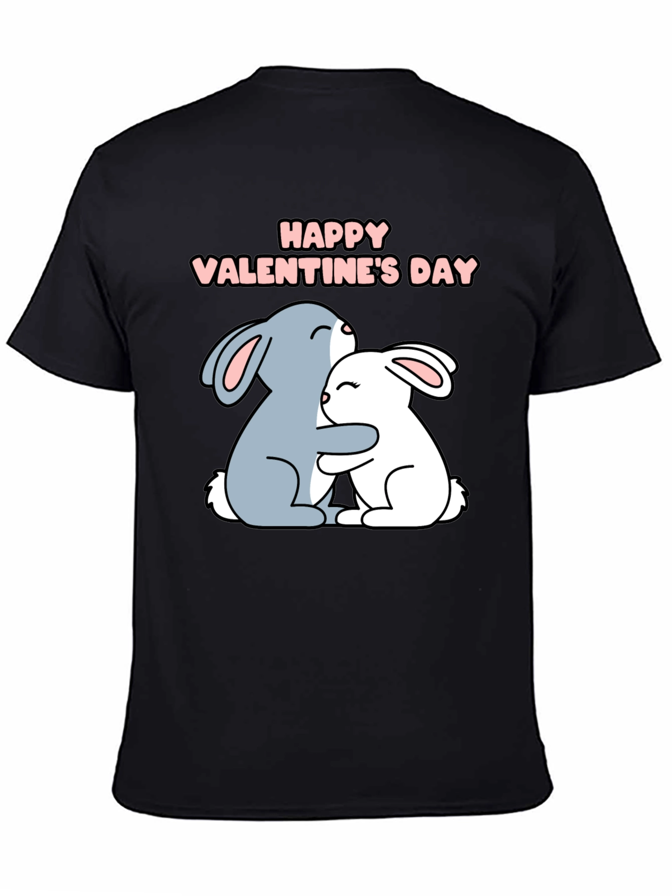 Happy Valentines Day Bunny Hug T-Shirt