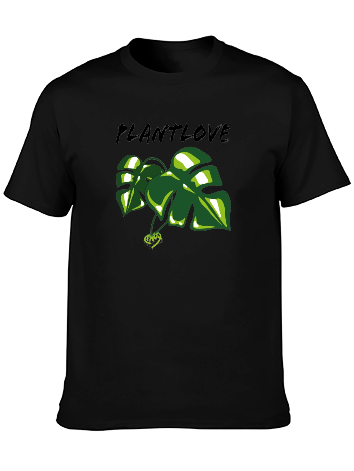 Plant Love T-Shirt - Green Leaf Design