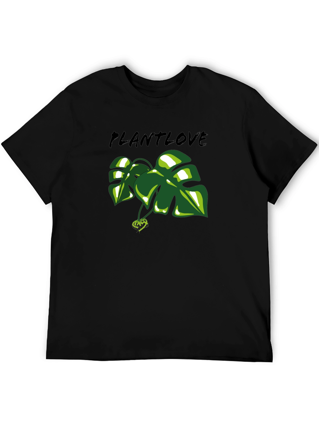Plant Love T-Shirt - Green Leaf Design