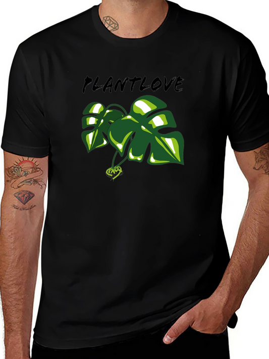 Plant Love T-Shirt - Green Leaf Design