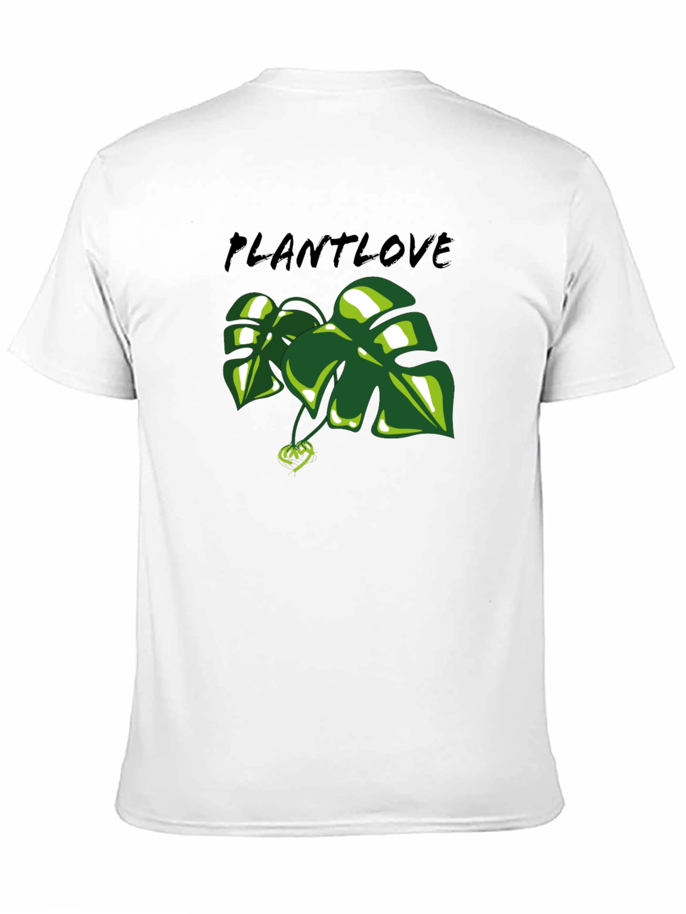 Plant Love T-Shirt - Green Leaf Design
