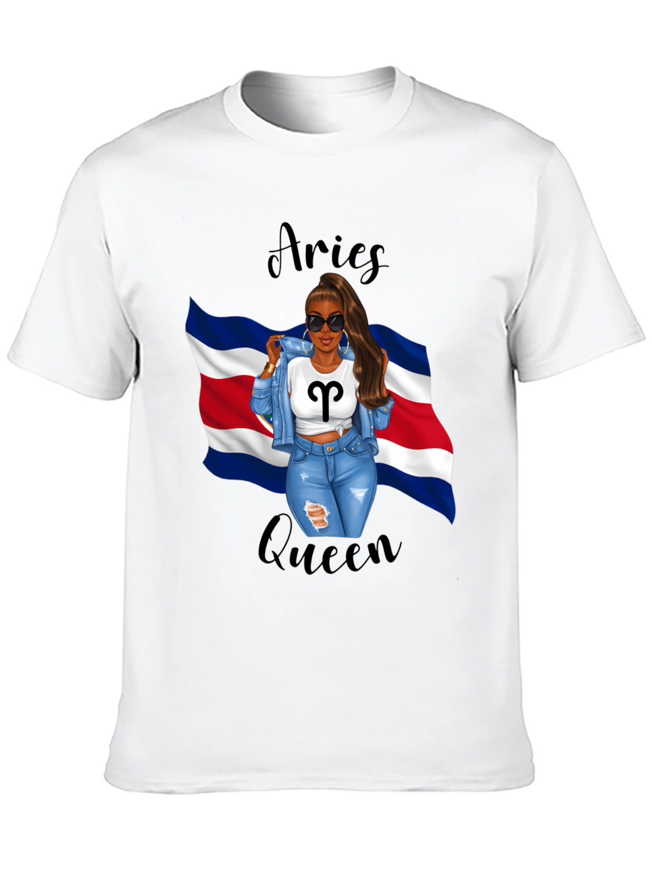 Aries Queen Black T-Shirt