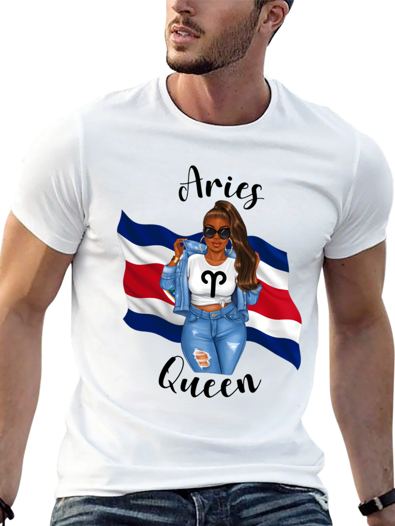 Aries Queen Black T-Shirt