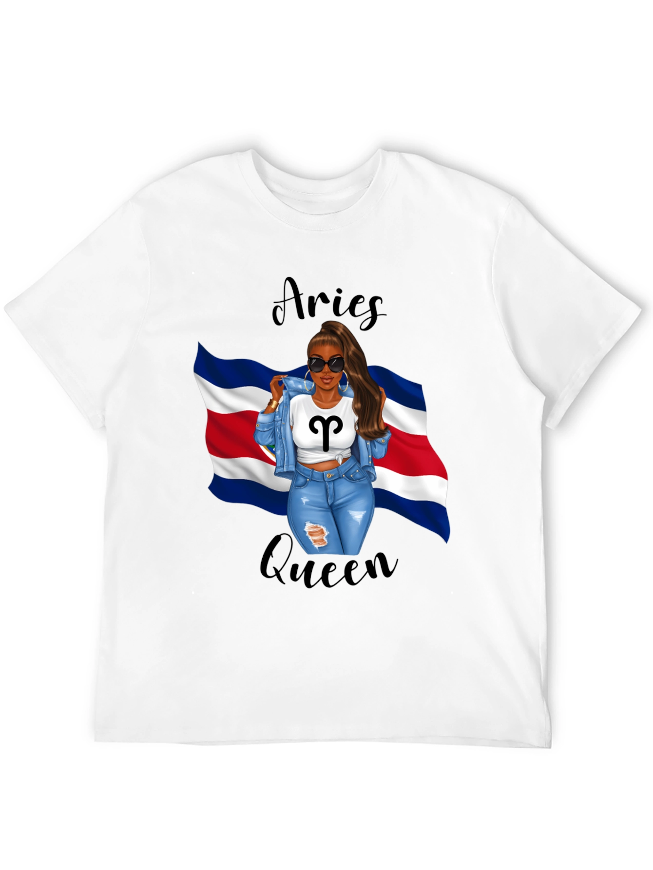 Aries Queen Black T-Shirt