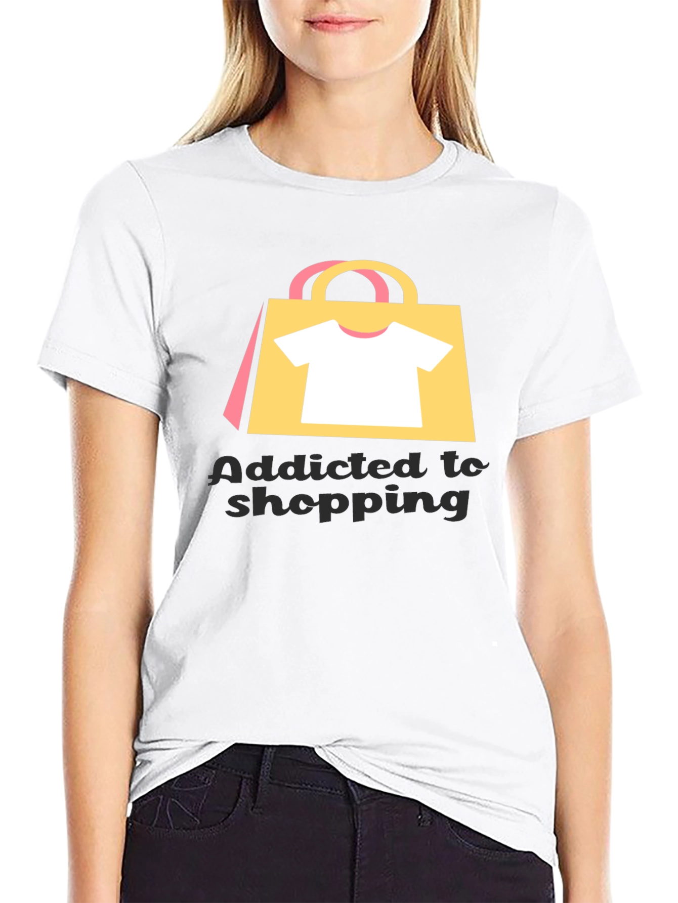 Addicted to Shopping Graphic Tee