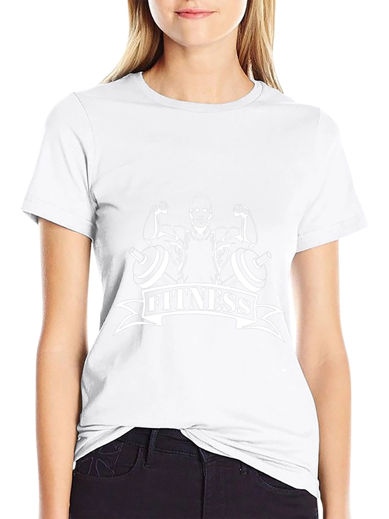 Fitness Graphic Tee - Black Gym T-Shirt