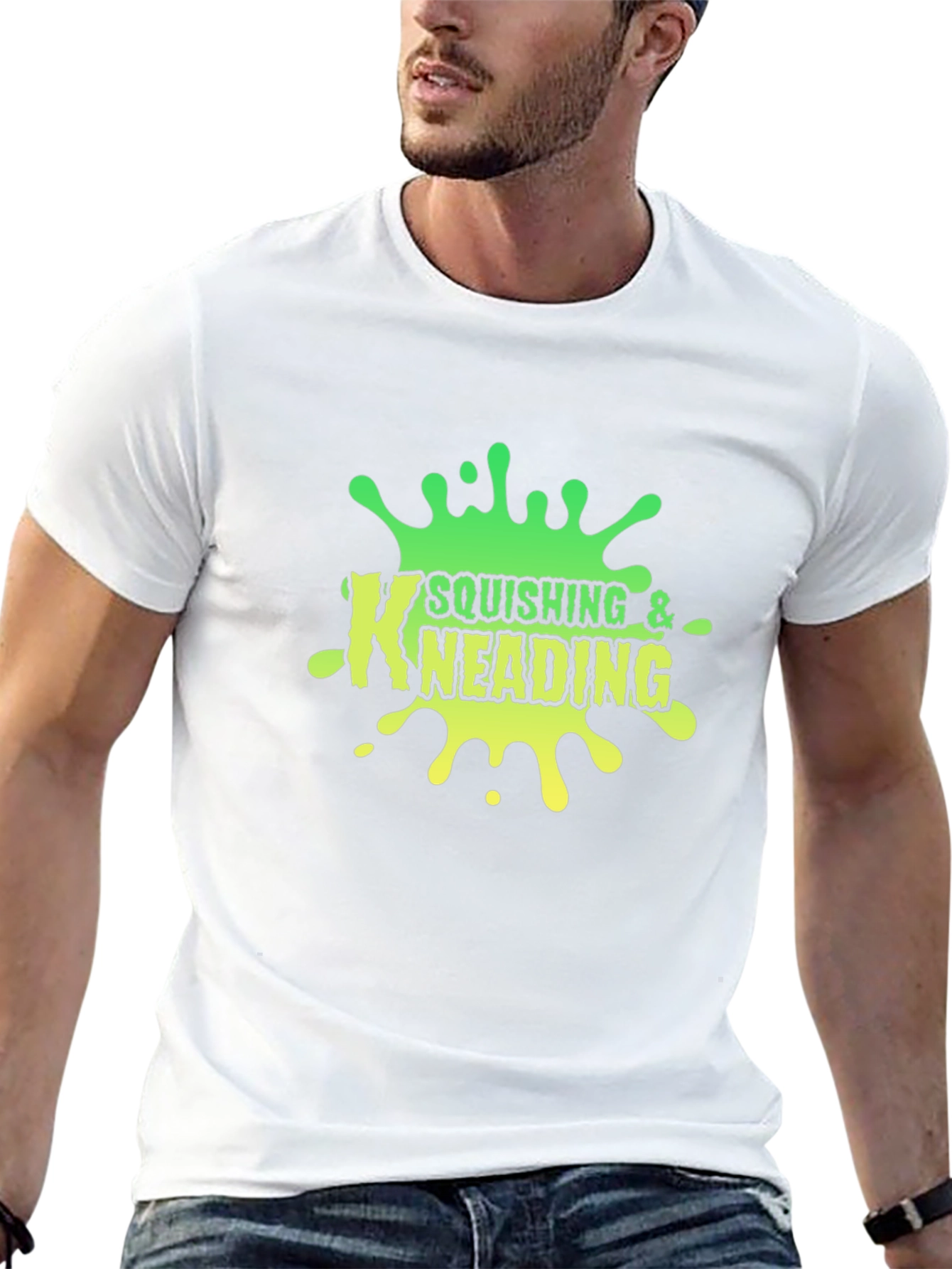 Squishing & Kneading Black Graphic Tee