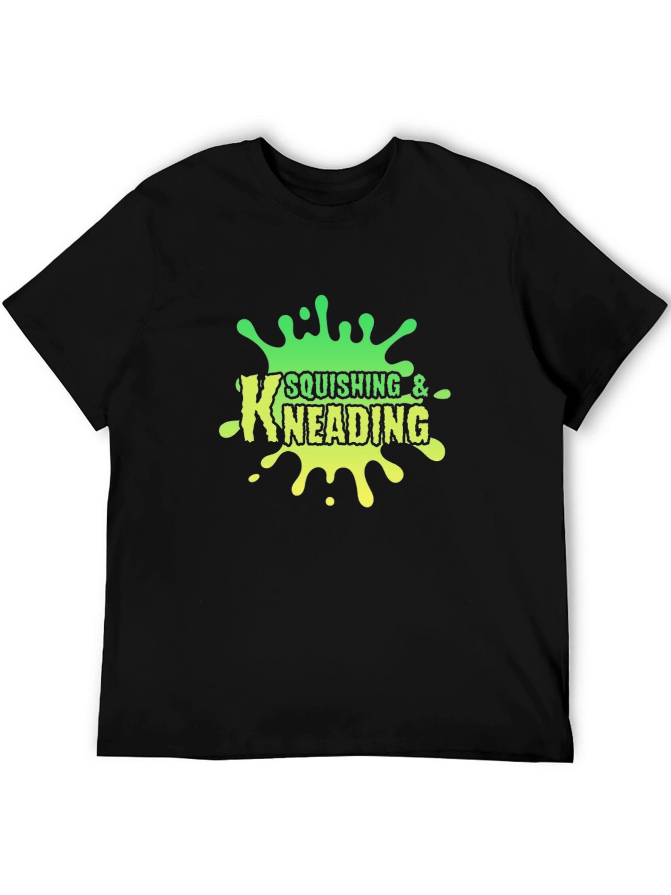 Squishing & Kneading Black Graphic Tee