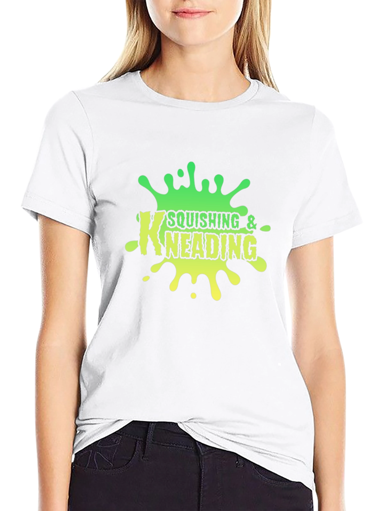 Squishing & Kneading Black Graphic Tee
