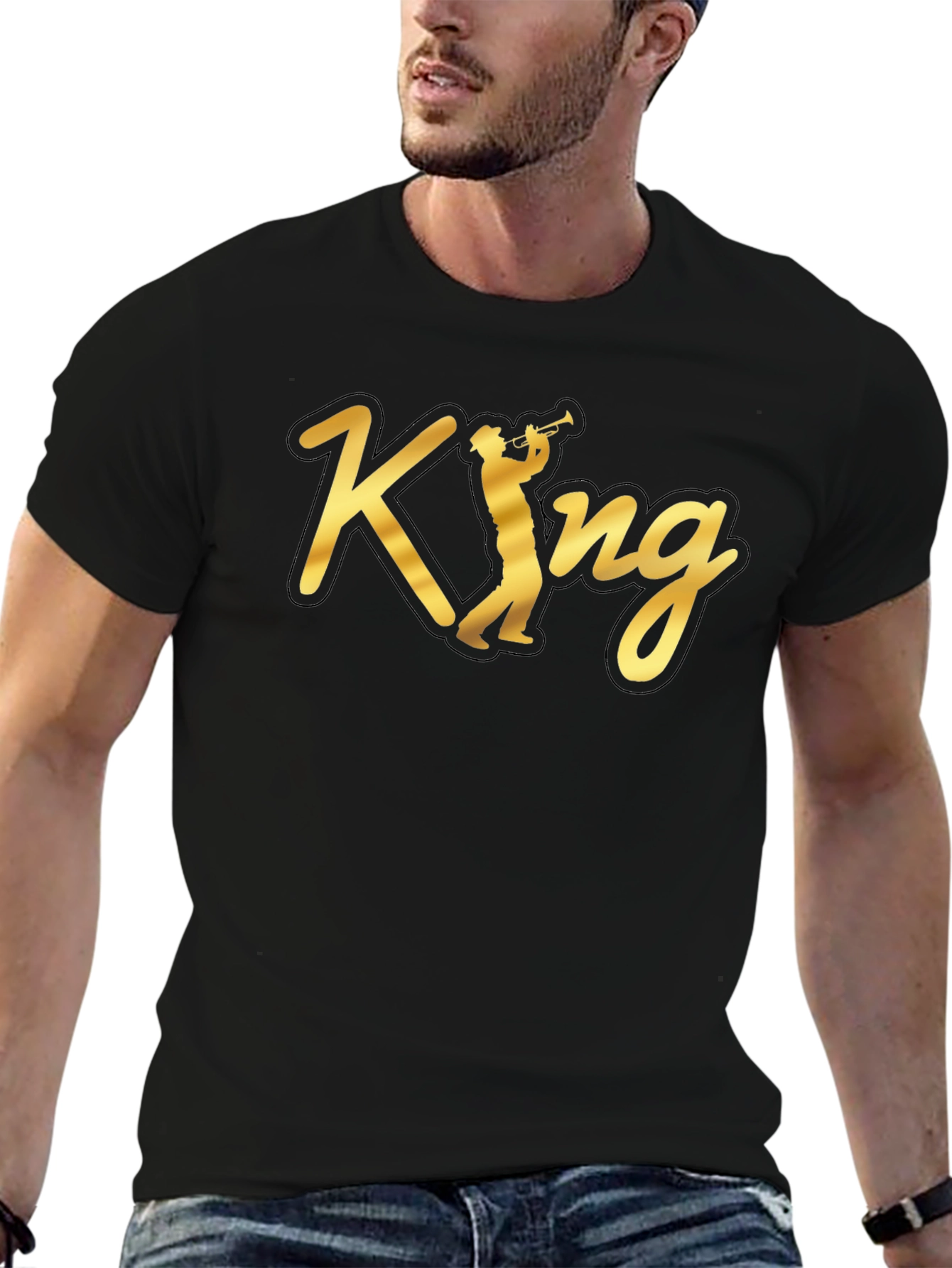 King Jazz Musician Graphic T-Shirt