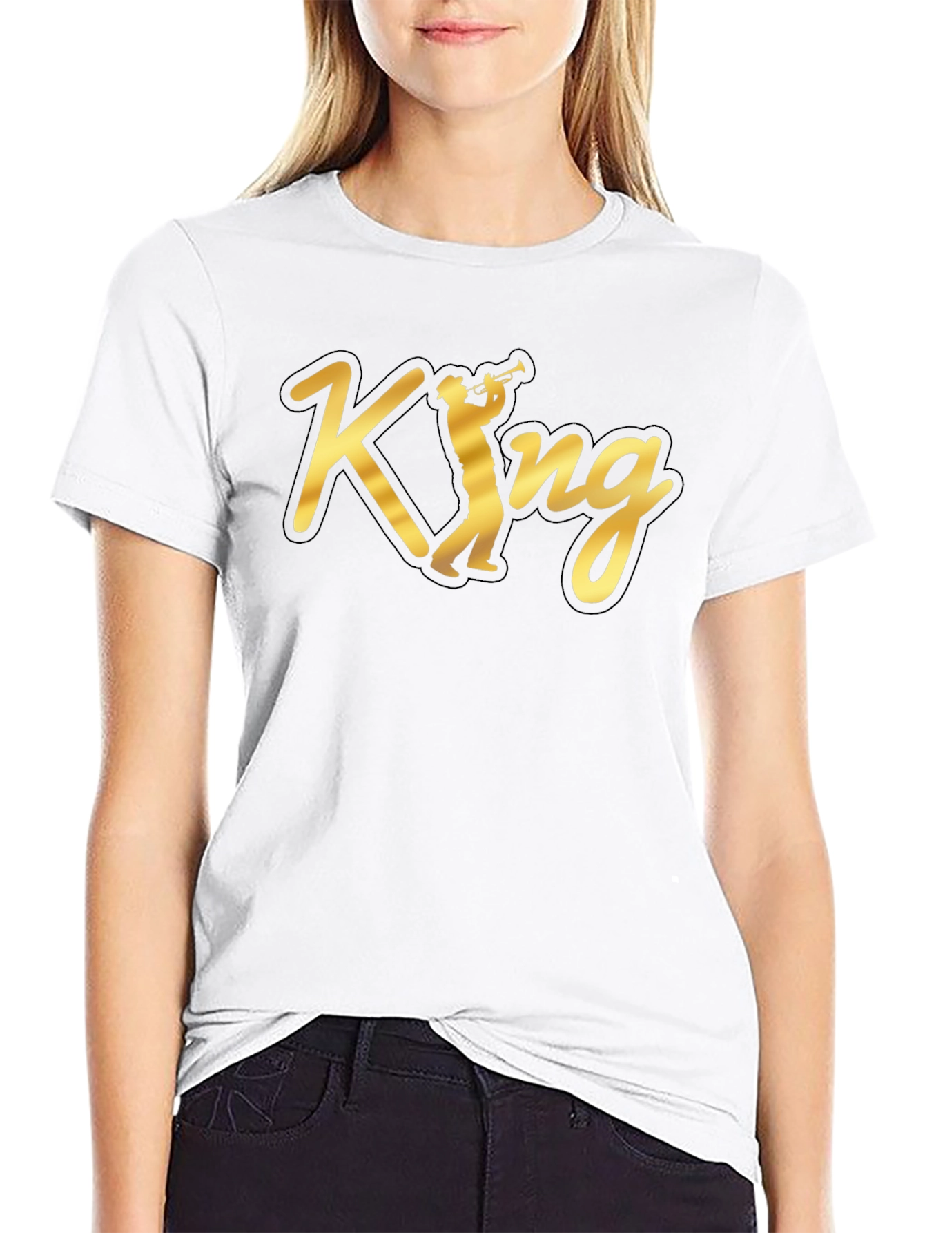 King Jazz Musician Graphic T-Shirt
