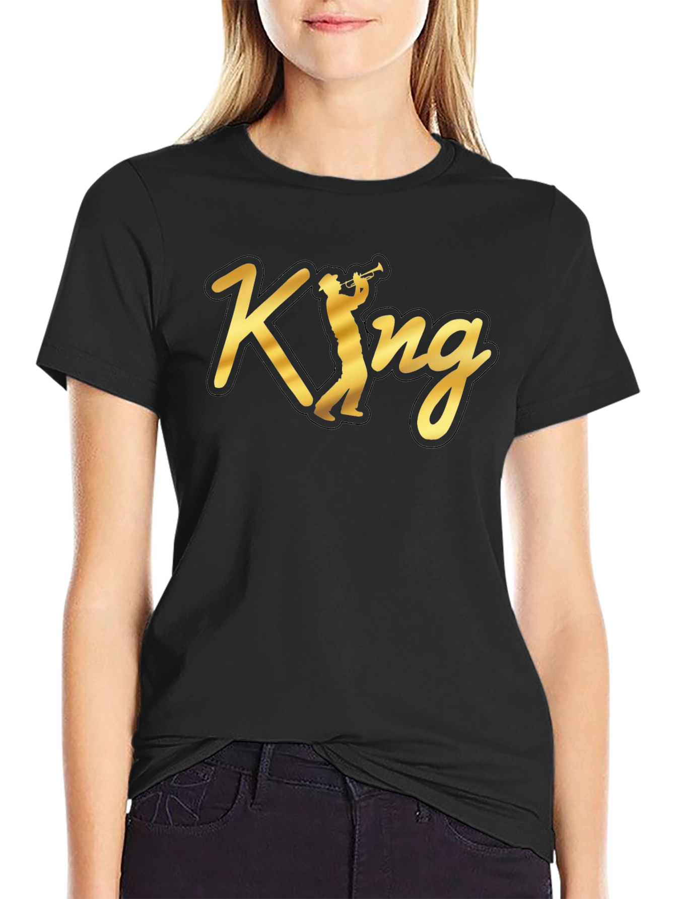 King Jazz Musician Graphic T-Shirt