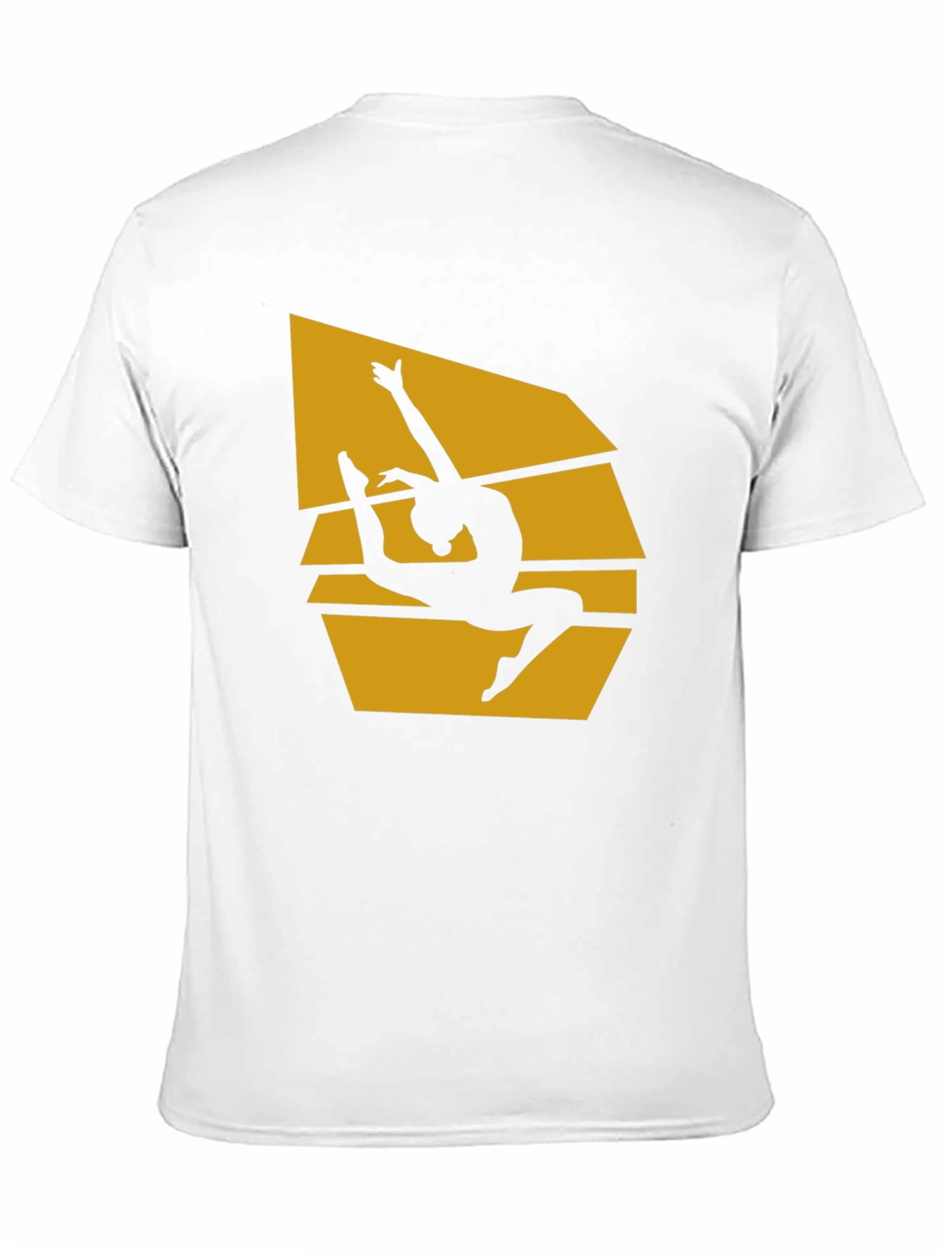 Gymnast Silhouette Graphic T-Shirt - Black