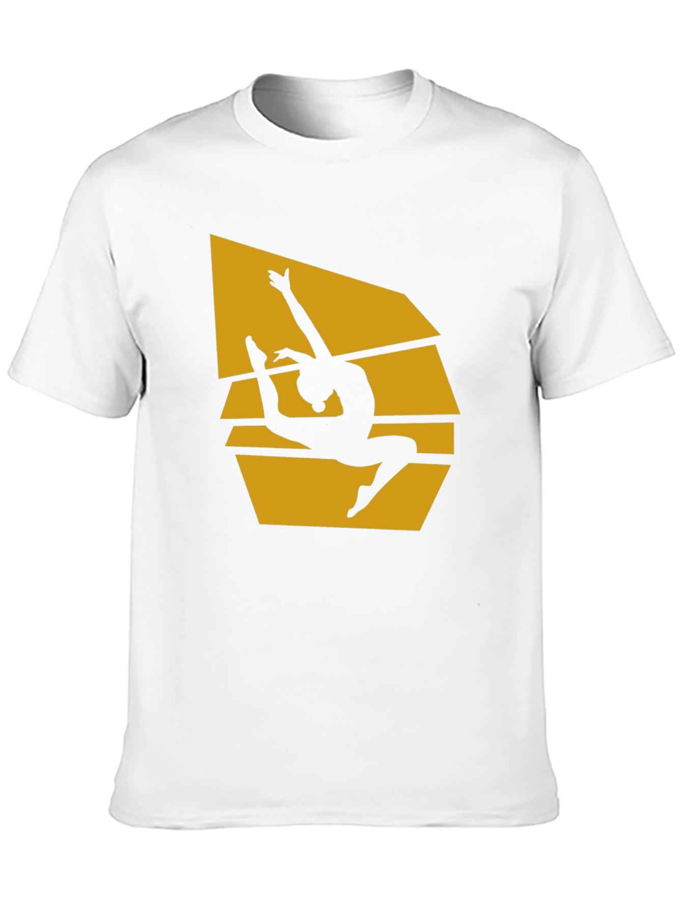 Gymnast Silhouette Graphic T-Shirt - Black