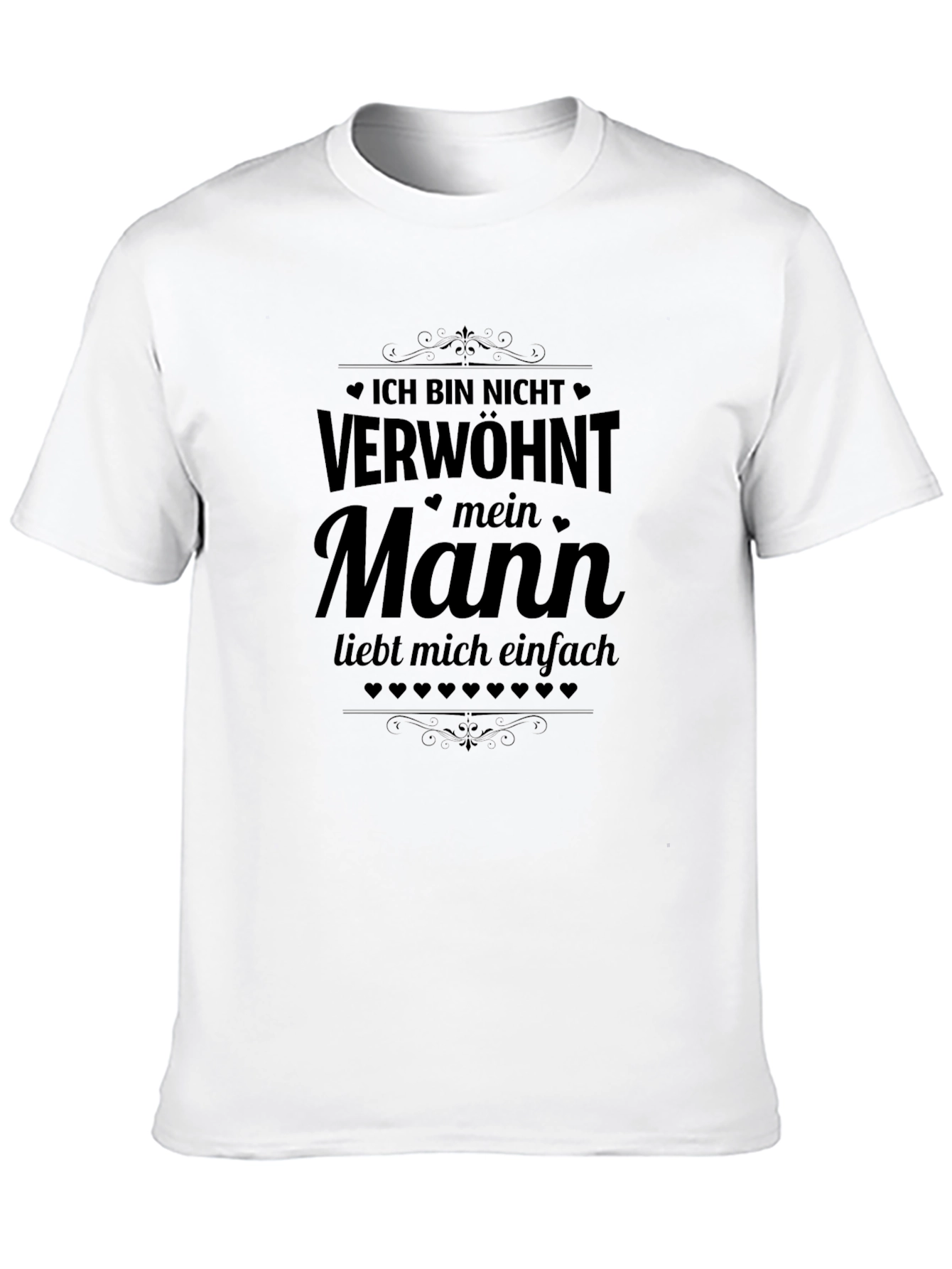 Mens Black T-Shirt with German Saying