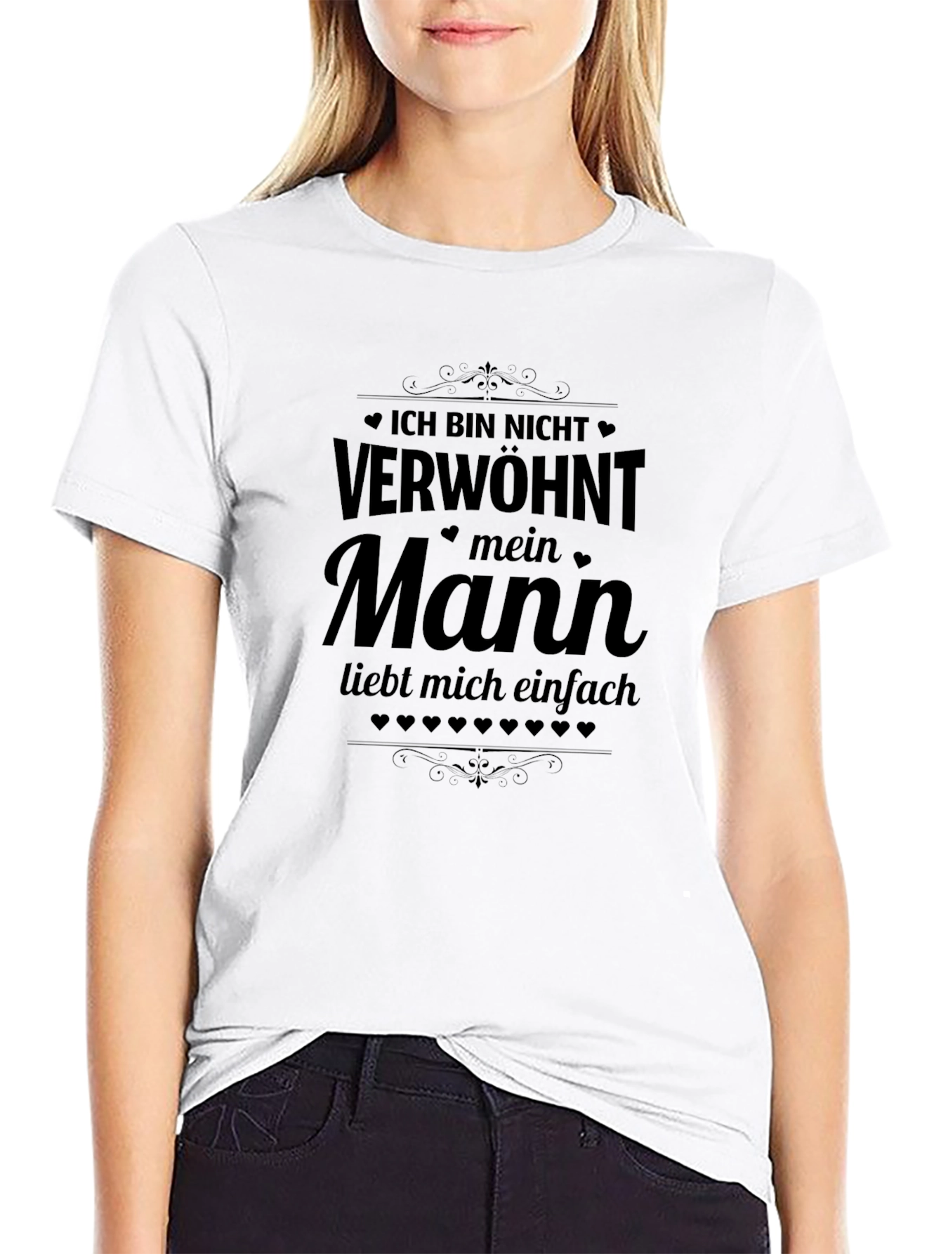 Mens Black T-Shirt with German Saying