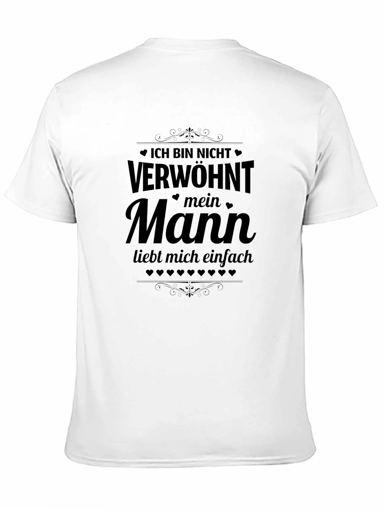 Mens Black T-Shirt with German Saying