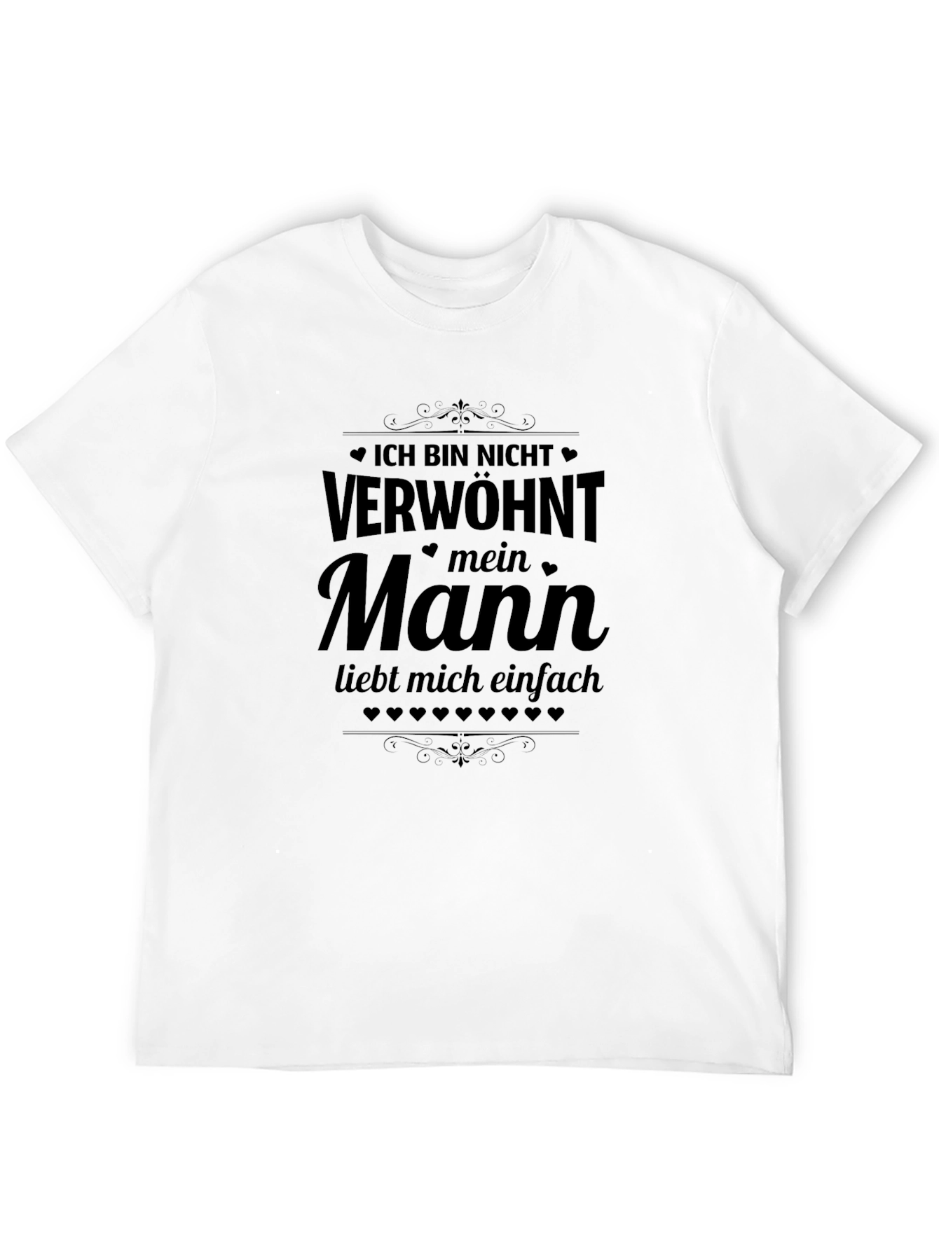 Mens Black T-Shirt with German Saying