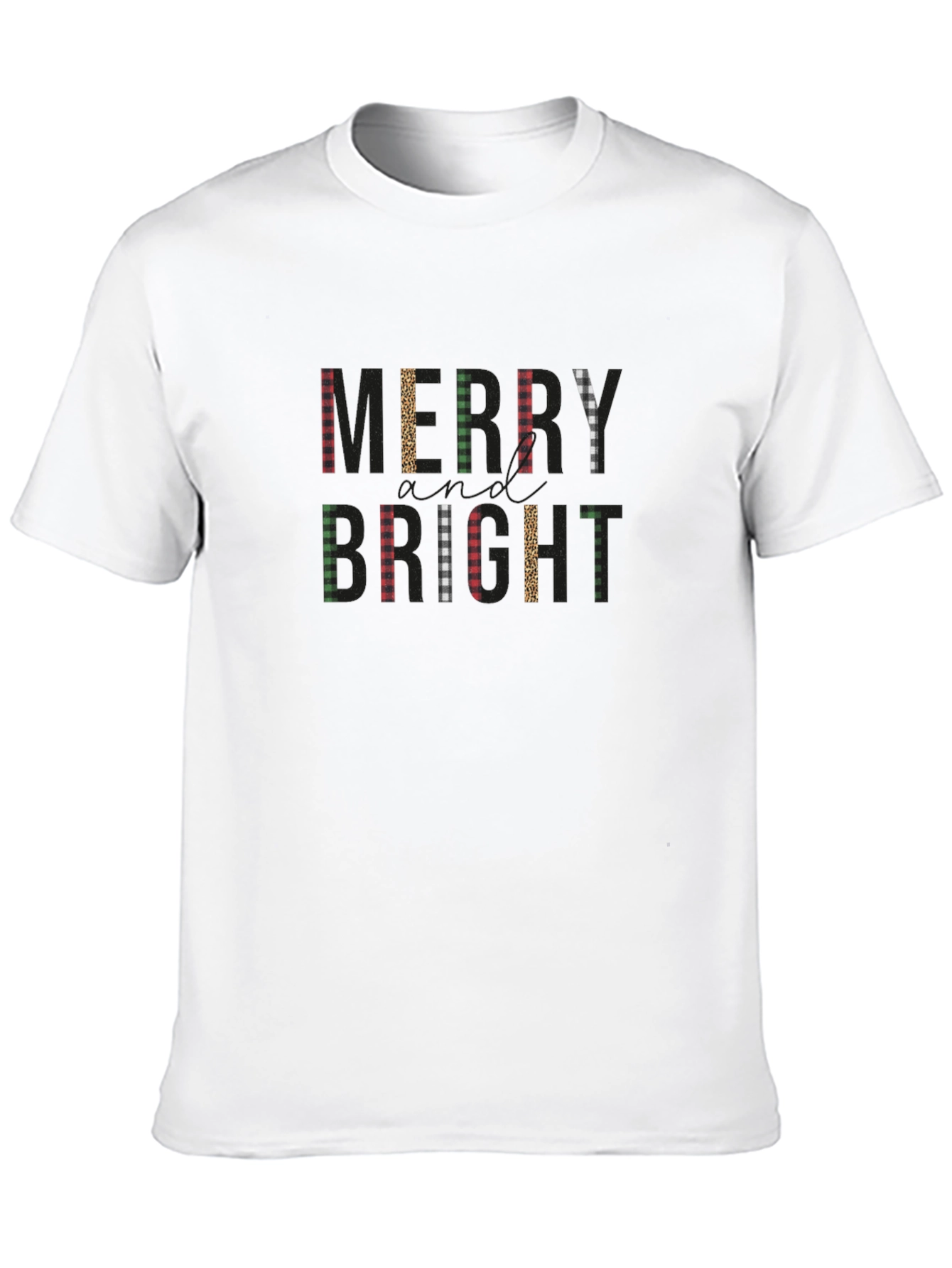 Merry & Bright Christmas T-Shirt - Festive Holiday Apparel